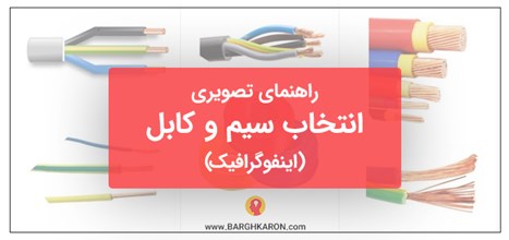 راهنمای تصویری انتخاب سیم و کابل (اینفوگرافیک)